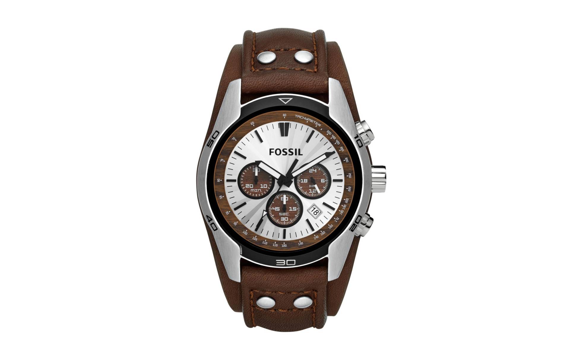 Fossil Chronograph »Armbanduhr Spring Coachman CH2565«, Band ist wechselbar. Die Uhr ist nicht zum Tauchen geeignet Fossil Chronograph »Armbanduhr Spring Coachman CH2565«, Band ist wechselbar. Die Uhr ist nicht zum Tauchen geeignet von Fossil