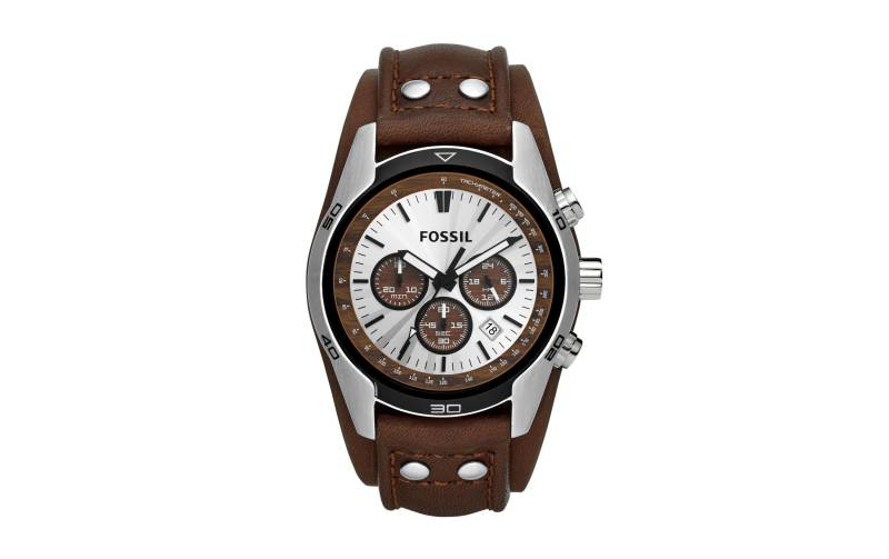 Fossil Chronograph »Armbanduhr Spring Coachman CH2565«, Band ist wechselbar. Die Uhr ist nicht zum Tauchen geeignet von Fossil