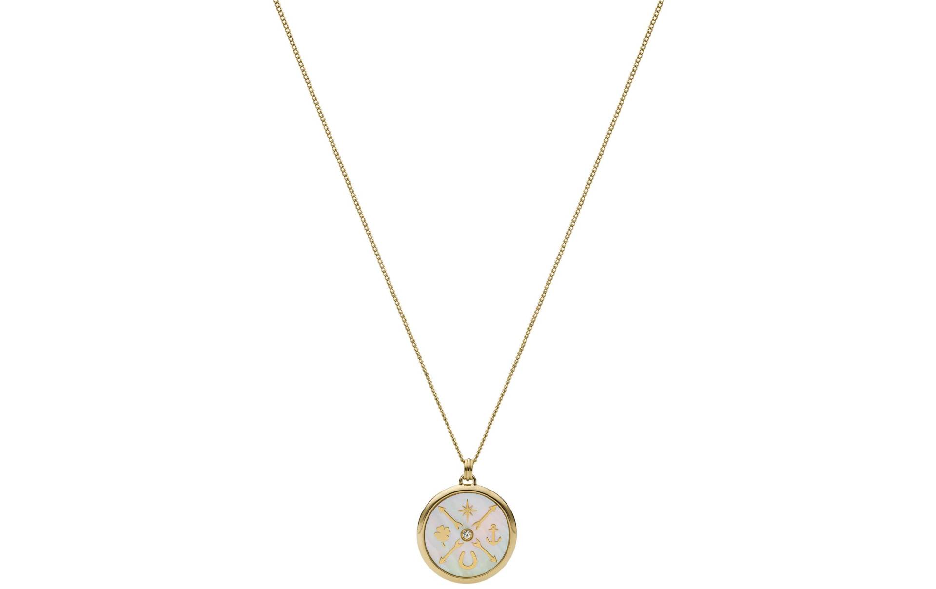 Fossil Kette mit Anhänger »Halskette mit Anhänger Vintage Motifs« Fossil Kette mit Anhänger »Halskette mit Anhänger Vintage Motifs« von Fossil