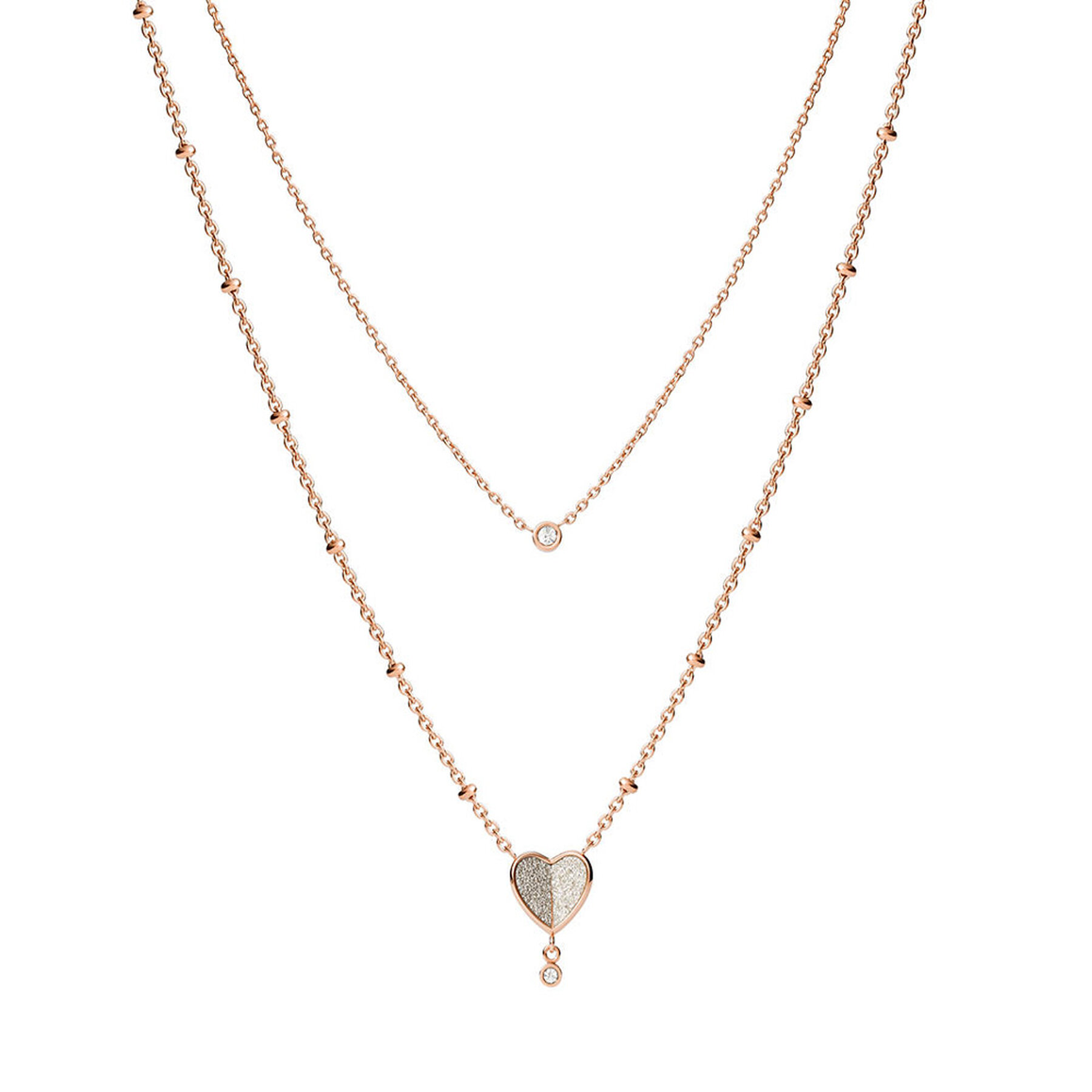 Halskette Fossil Flutter Hearts JF03648791 Goldfarben Halskette Fossil Flutter Hearts JF03648791 Goldfarben von Fossil