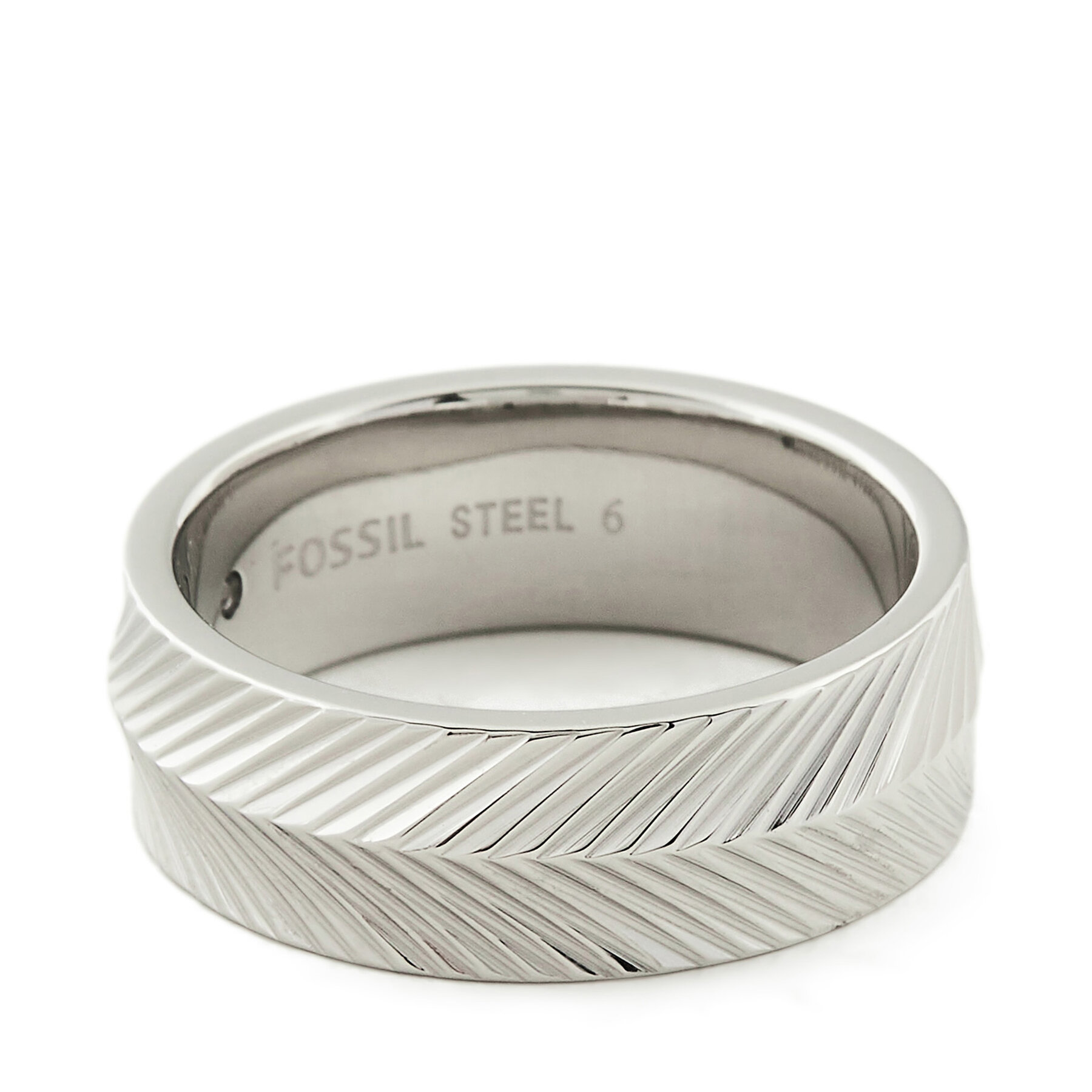 Ring Fossil JF04667040 Silberfarben von Fossil