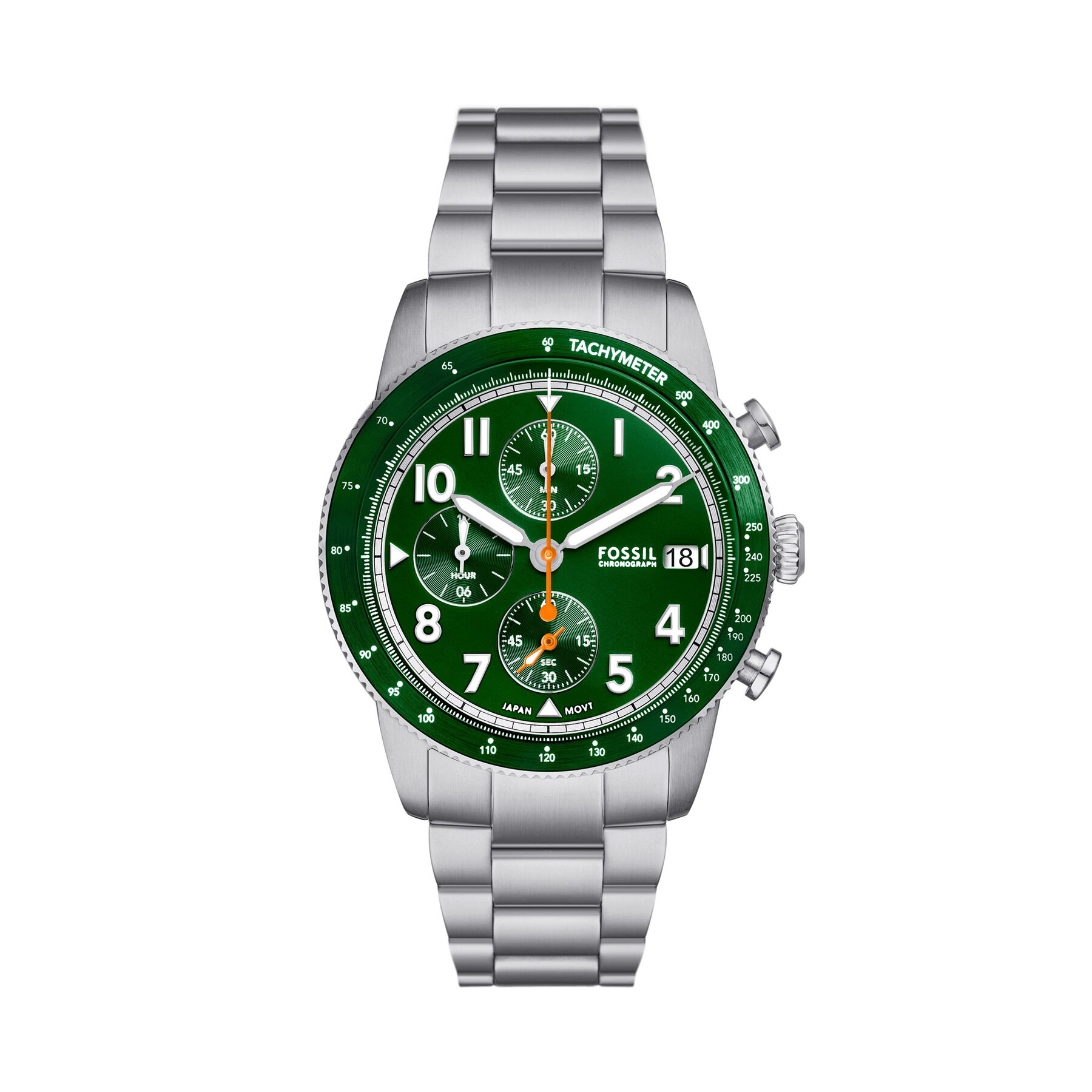 Uhr Fossil Sport Tourer Chronograph FS6048 Silberfarben von Fossil