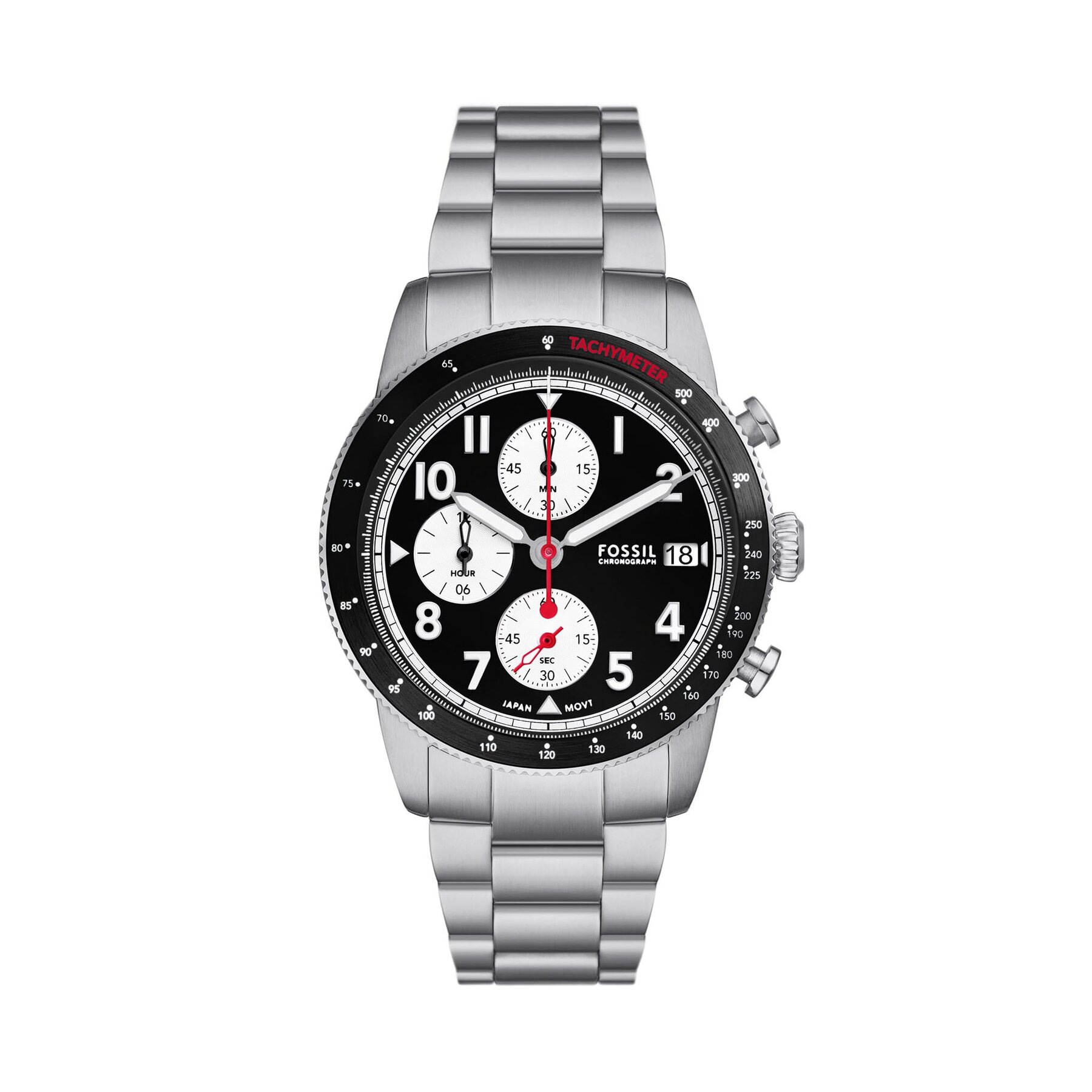 Uhr Fossil Sport Tourer FS6045 Silberfarben von Fossil