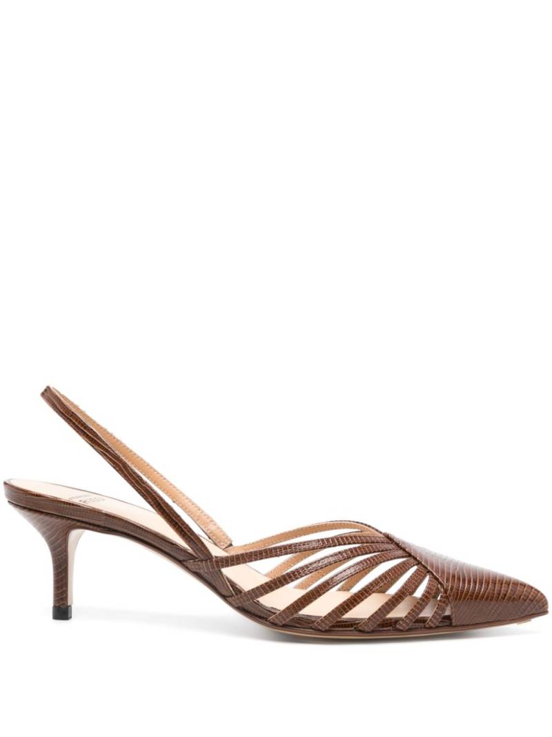 Francesco Russo 55mm slingback pumps - Brown von Francesco Russo