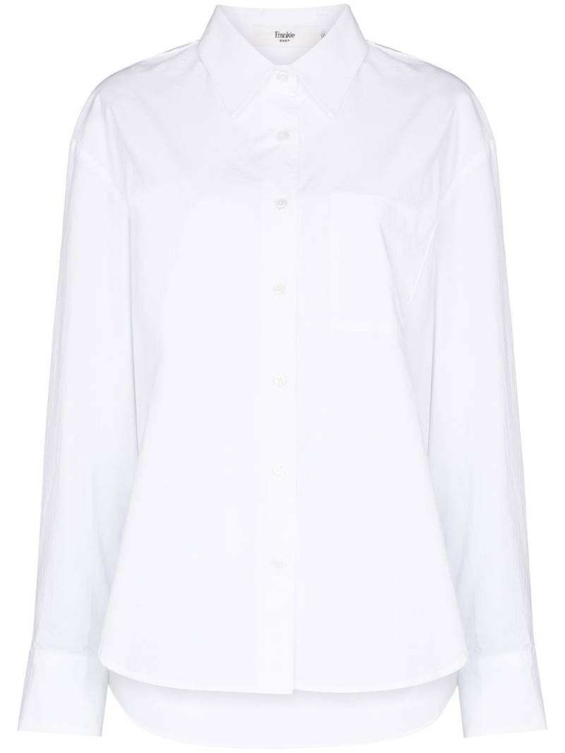 The Frankie Shop Lui oversized shirt - White von The Frankie Shop