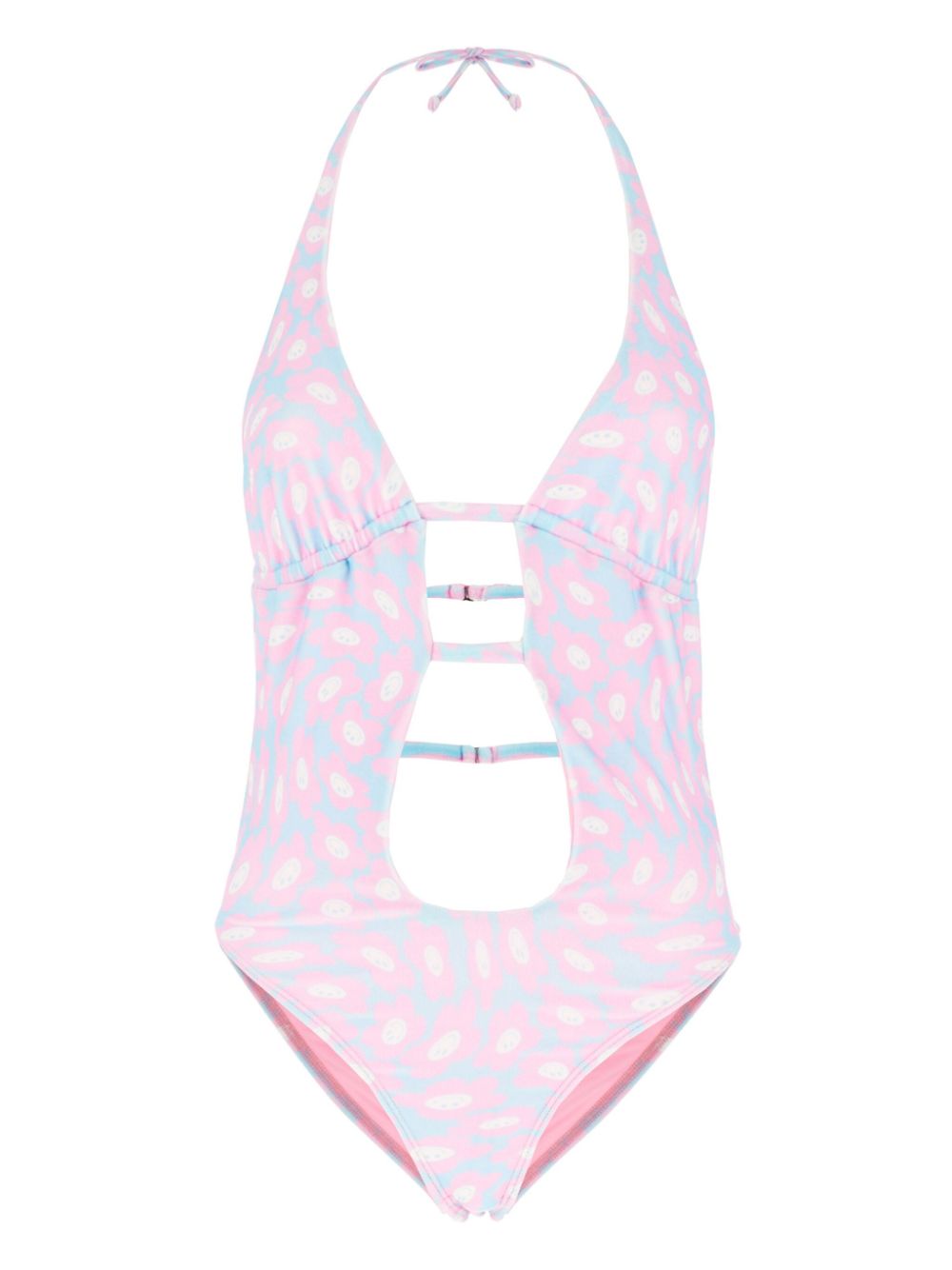 Frankies Bikinis Daisy Dream-print swimsuit - Pink von Frankies Bikinis