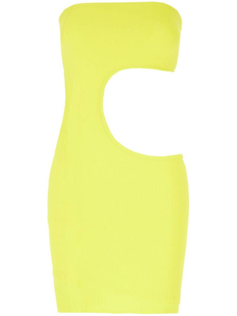 Frankies Bikinis cut-out midi dress - Yellow von Frankies Bikinis