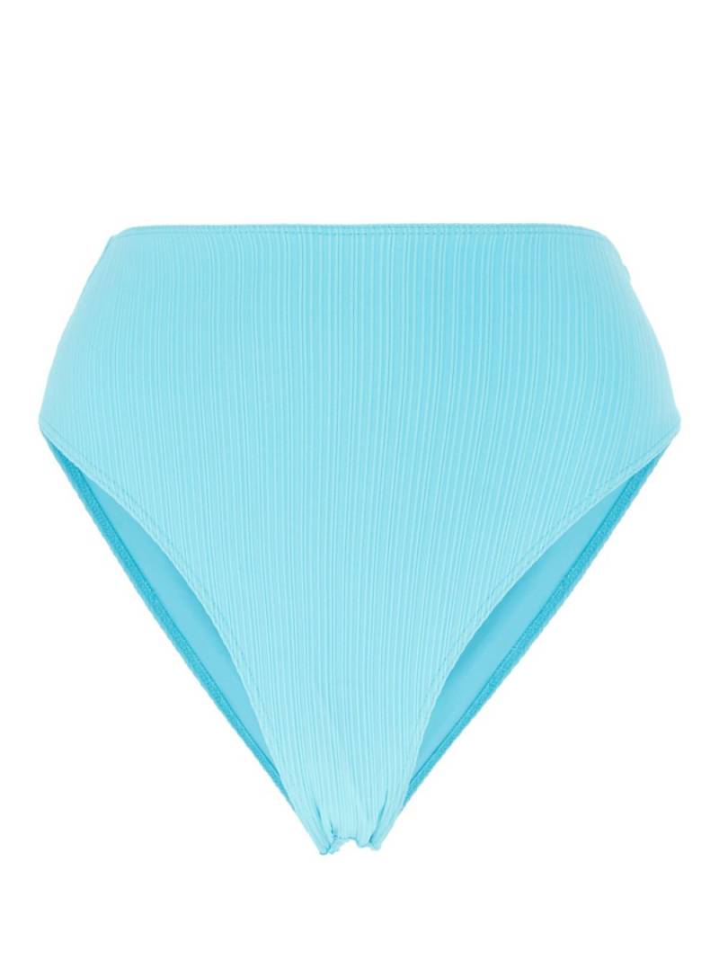 Frankies Bikinis plissé-effect bikini bottoms - Blue von Frankies Bikinis