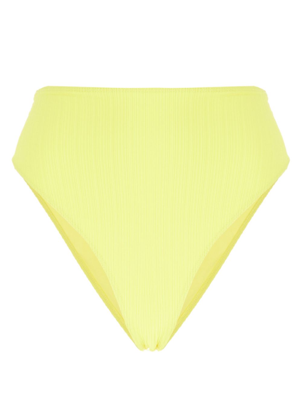 Frankies Bikinis plissé-effect bikini bottoms - Yellow von Frankies Bikinis