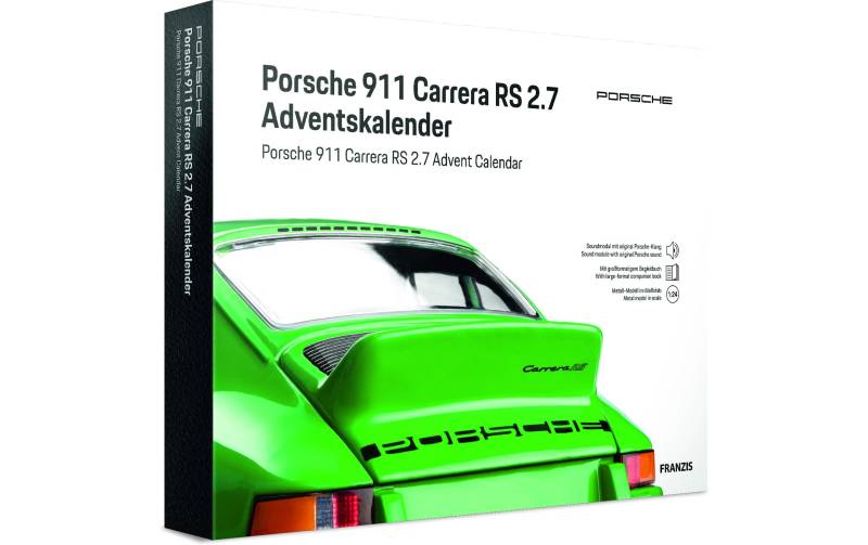 Franzis Adventskalender »Porsche 911 Carrera«, Es liegt keine Altersempfehlung vor, Zusätzlich werden 2 x 1,5 V Mignon-Batterien (Typ AA) benötigt von Franzis