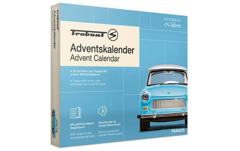 Franzis Adventskalender »Trabant blau«, ab 14 Jahren von Franzis