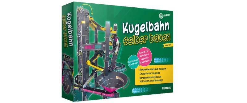 Franzis Experimentierkasten »Kugelbahn selber bauen 143-teilig« von Franzis