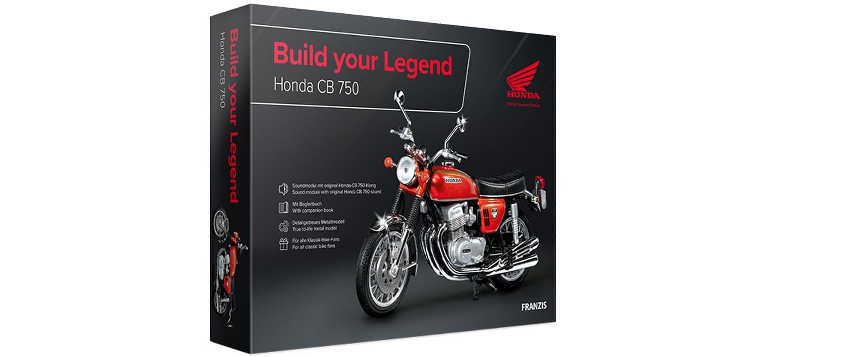 Franzis Spielbausteine »Honda CB 750 Build your Legend 0,0583333333333333 DE/EN« von Franzis