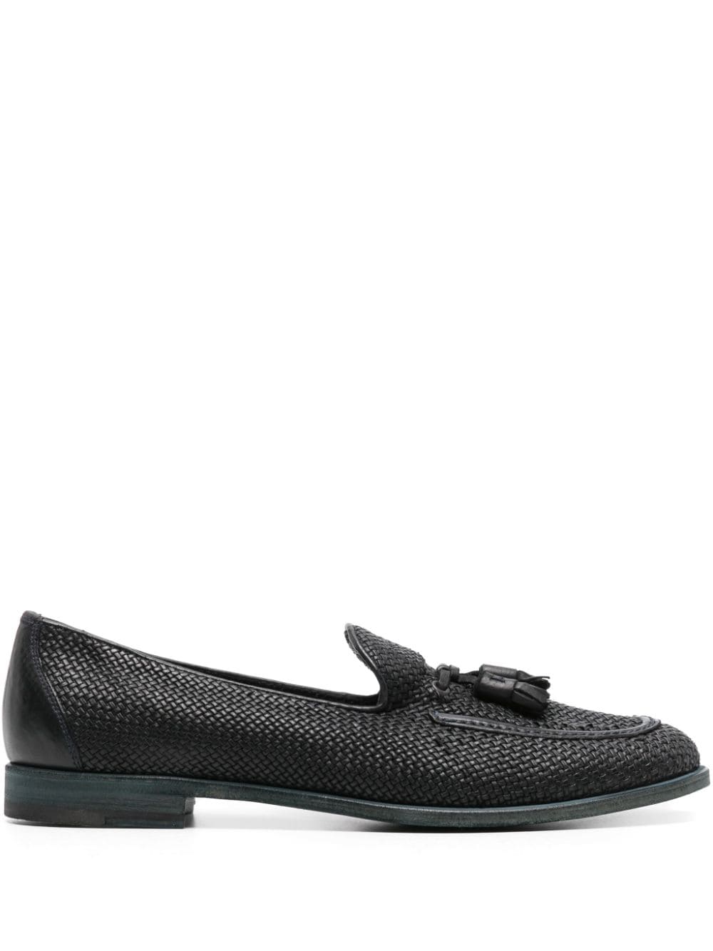 Fratelli Rossetti interwoven leather loafers - Blue von Fratelli Rossetti