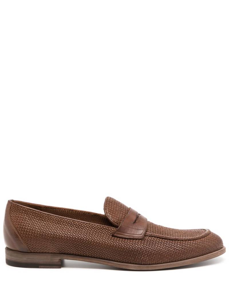 Fratelli Rossetti interwoven leather loafers - Brown von Fratelli Rossetti