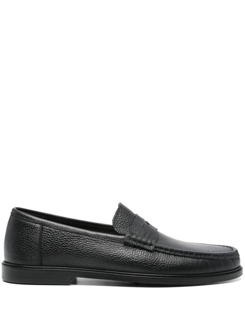 Fratelli Rossetti pebbled-leather loafers - Black von Fratelli Rossetti