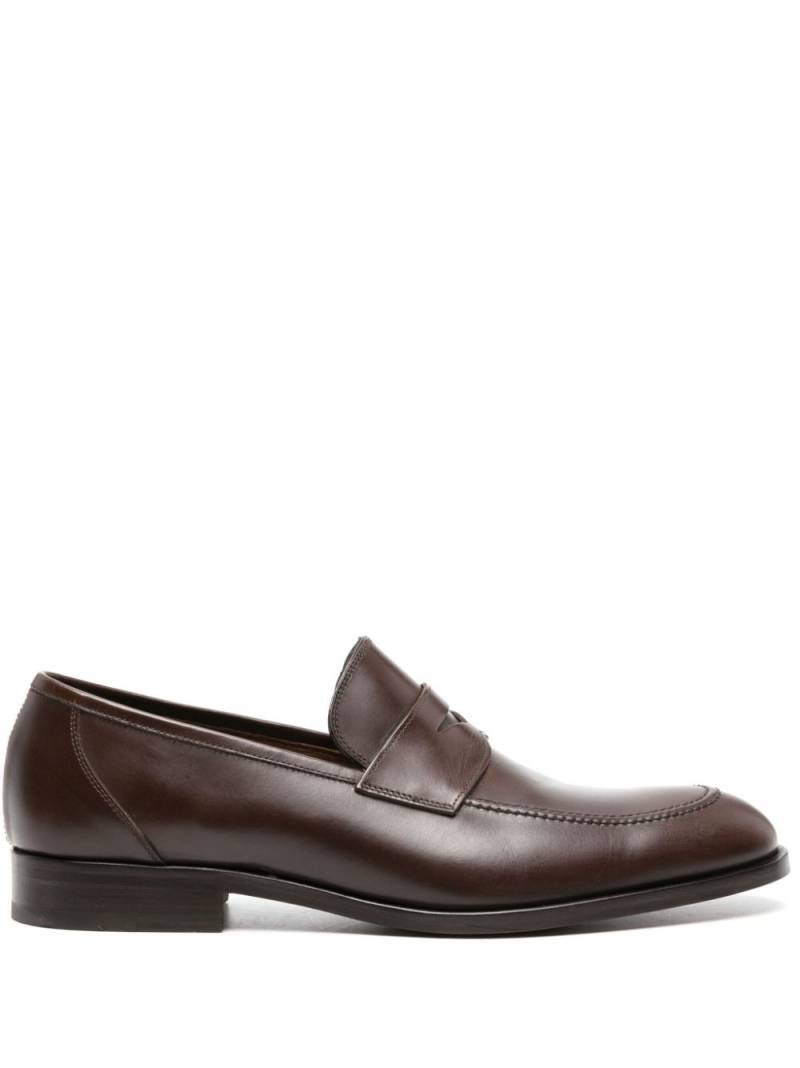 Fratelli Rossetti penny-slot polished leather loafers - Brown von Fratelli Rossetti