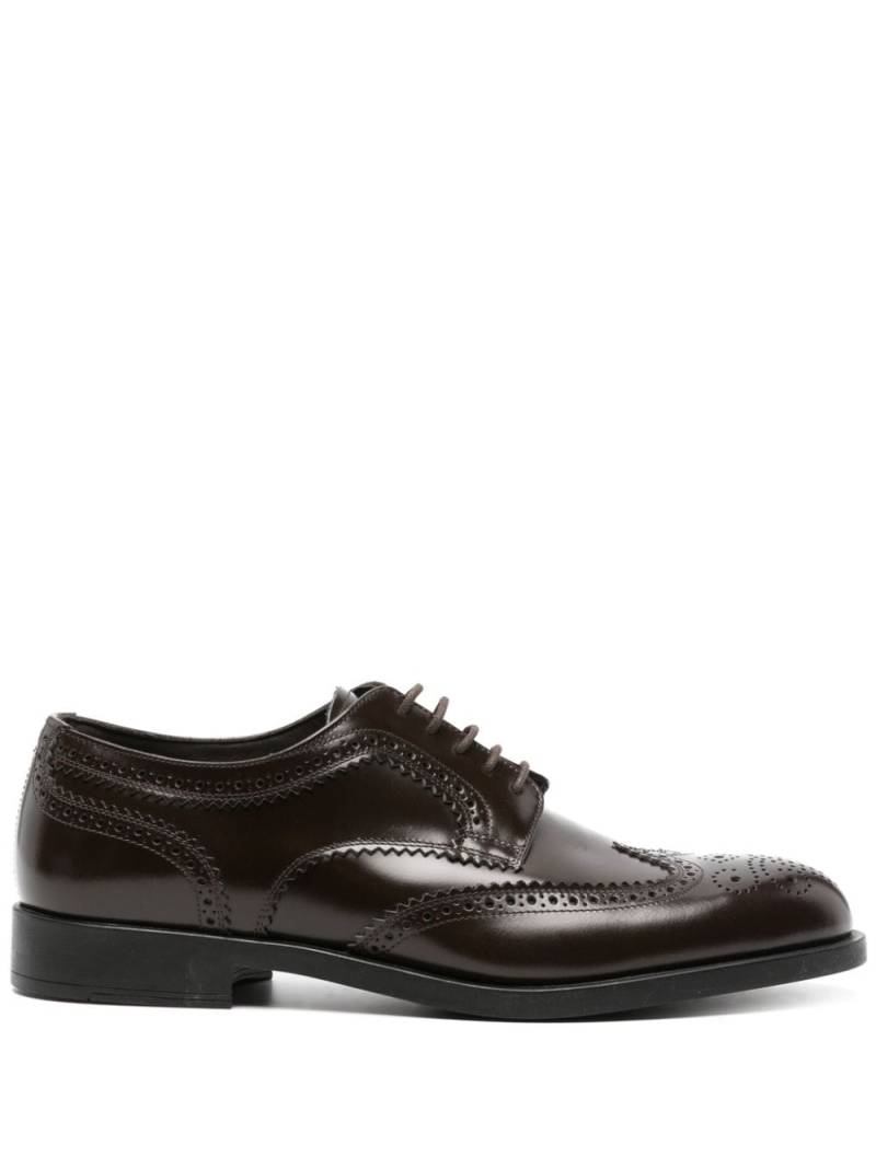 Fratelli Rossetti perforated-detailing leather derby shoes - Brown von Fratelli Rossetti