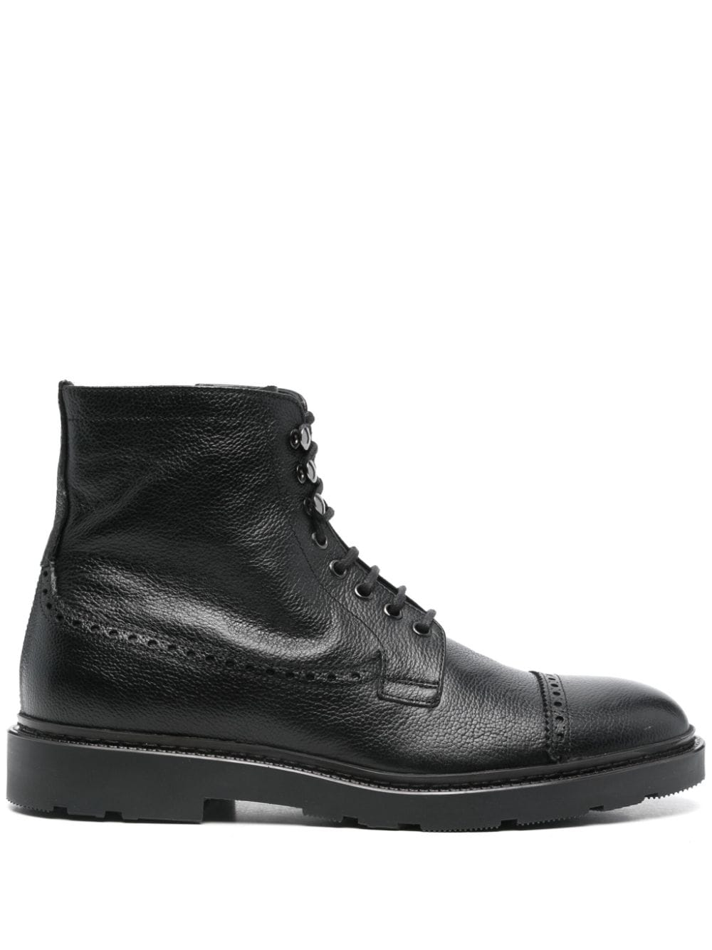 Fratelli Rossetti punched-holes ankle boots - Black von Fratelli Rossetti