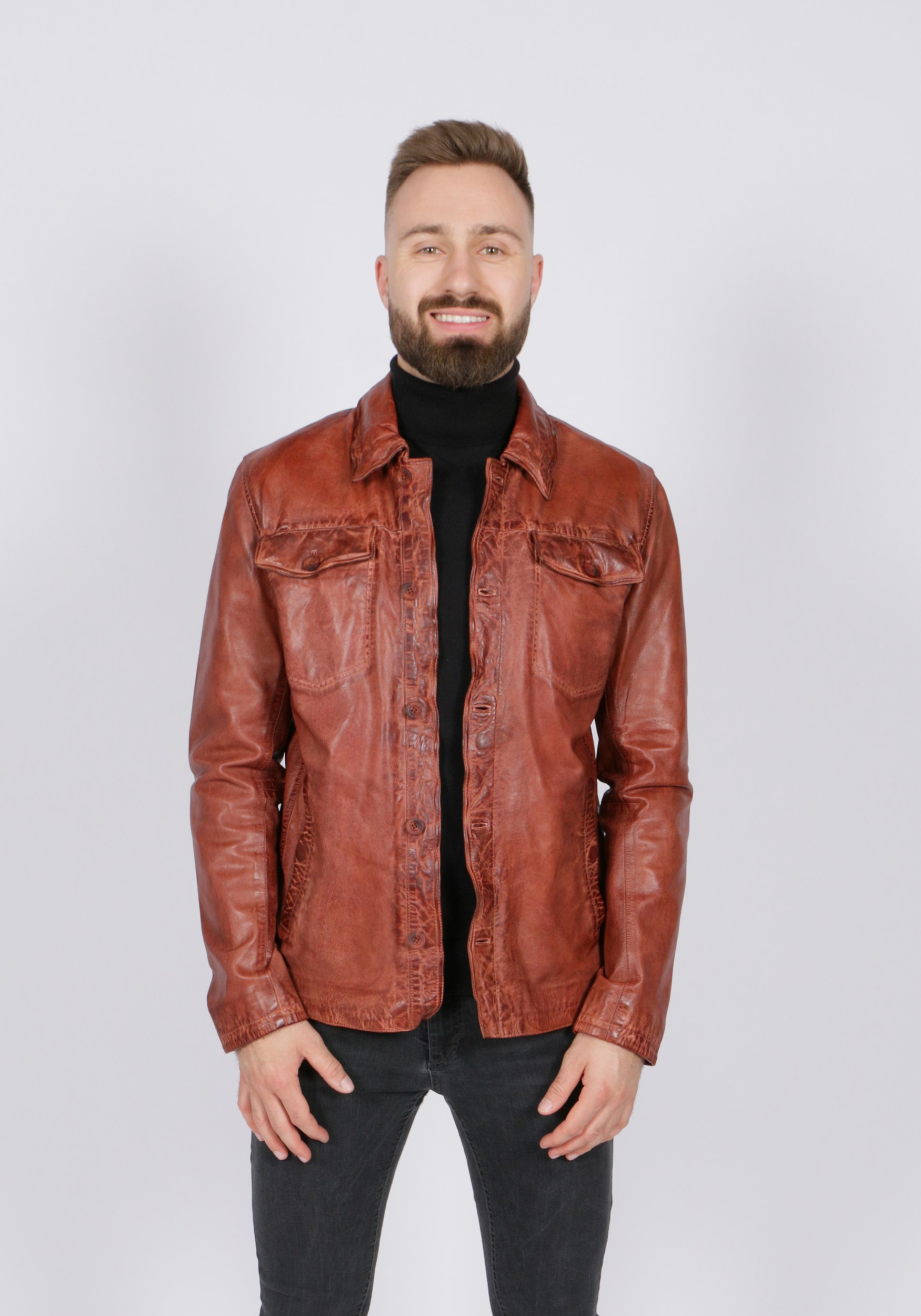 Freaky Nation Lederjacke »Aalborg-FN« Freaky Nation Lederjacke »Aalborg-FN« von Freaky Nation