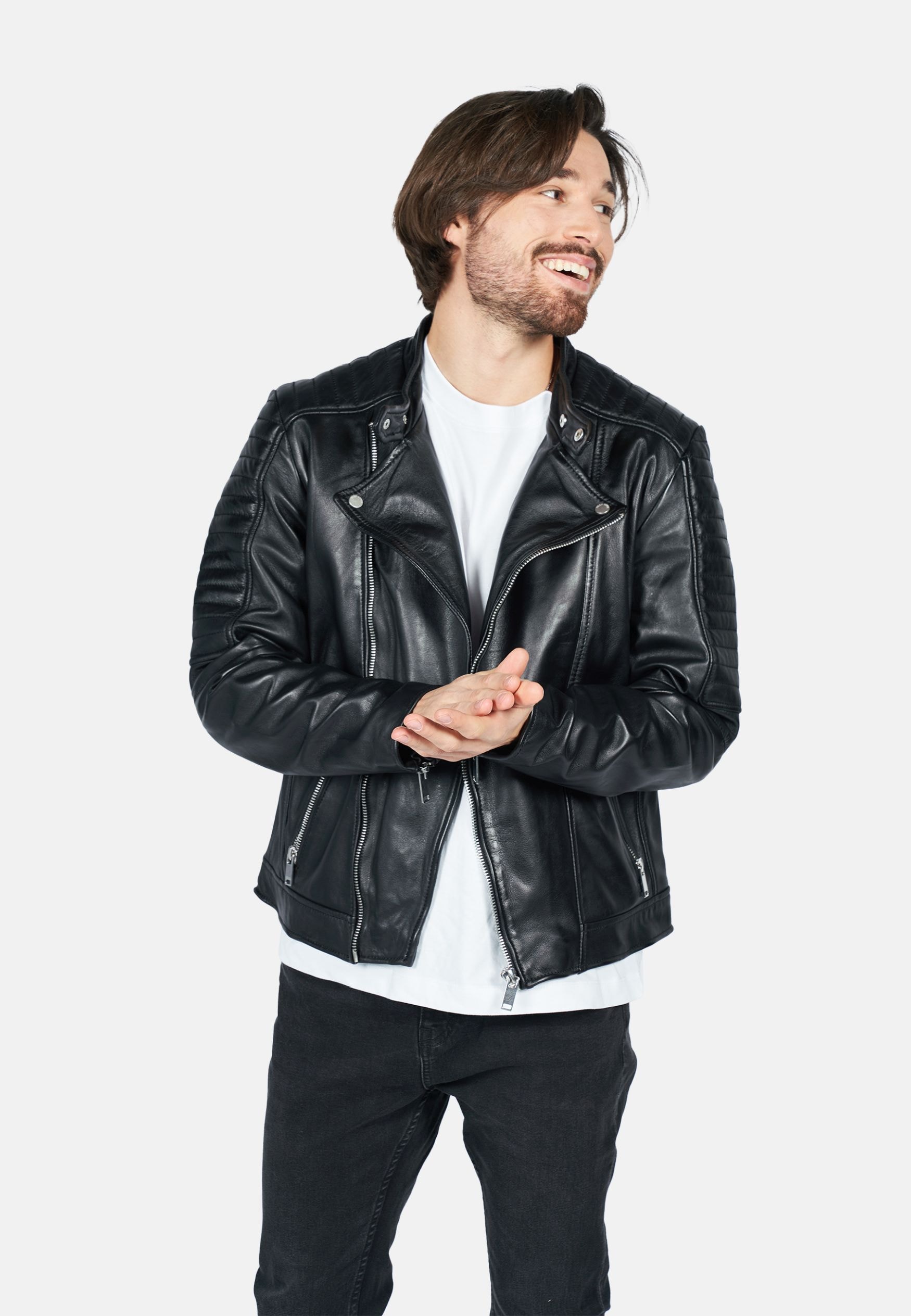 Freaky Nation Lederjacke »Crossover-FN« Freaky Nation Lederjacke »Crossover-FN« von Freaky Nation