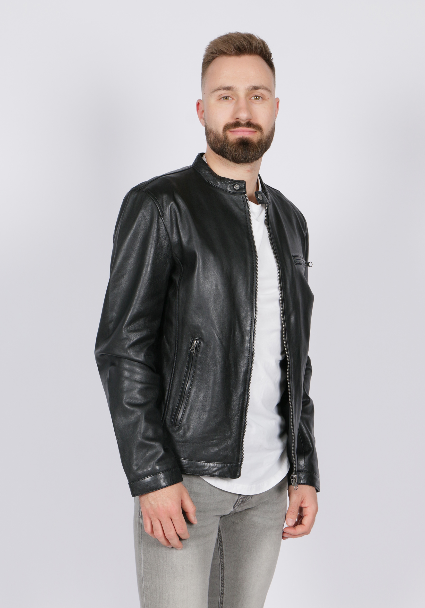 Freaky Nation Lederjacke »Easy Jim-FN« Freaky Nation Lederjacke »Easy Jim-FN« von Freaky Nation