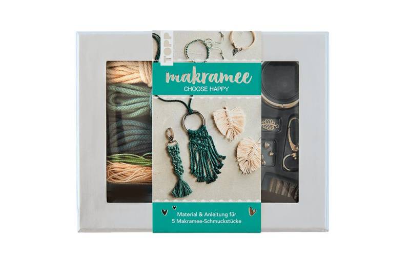 Kreativset »Bastelset Schmuck Makramee Choose Happy« von Frech Verlag