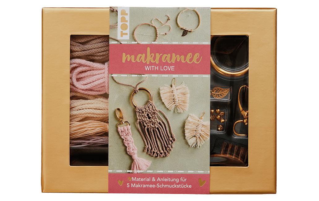 Kreativset »Bastelset Schmuck Makramee With Love« von Frech Verlag