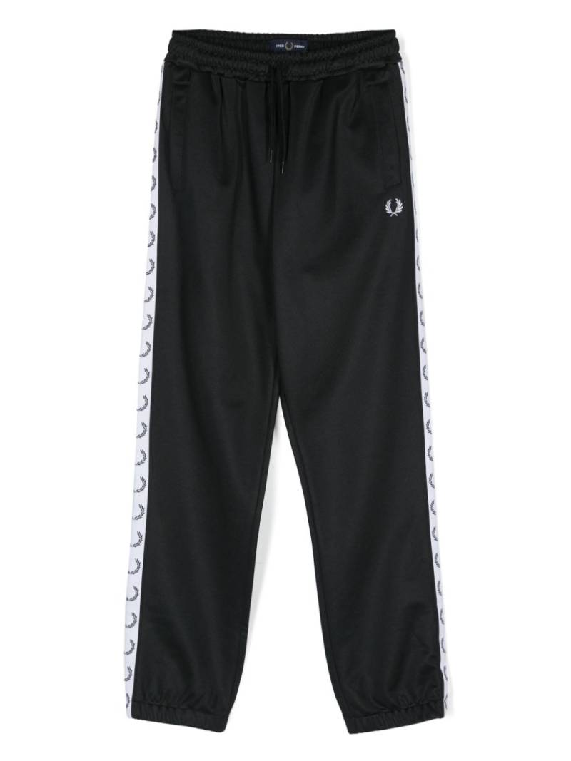 Fred Perry Kids logo-tape track trousers - Black von Fred Perry Kids