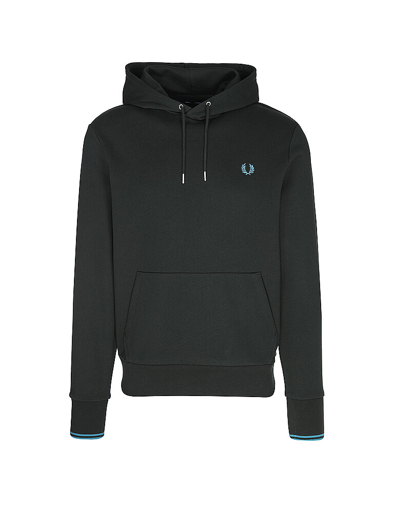 FRED PERRY Kapuzenpullover - Hoodie dunkelgrün | S von Fred Perry