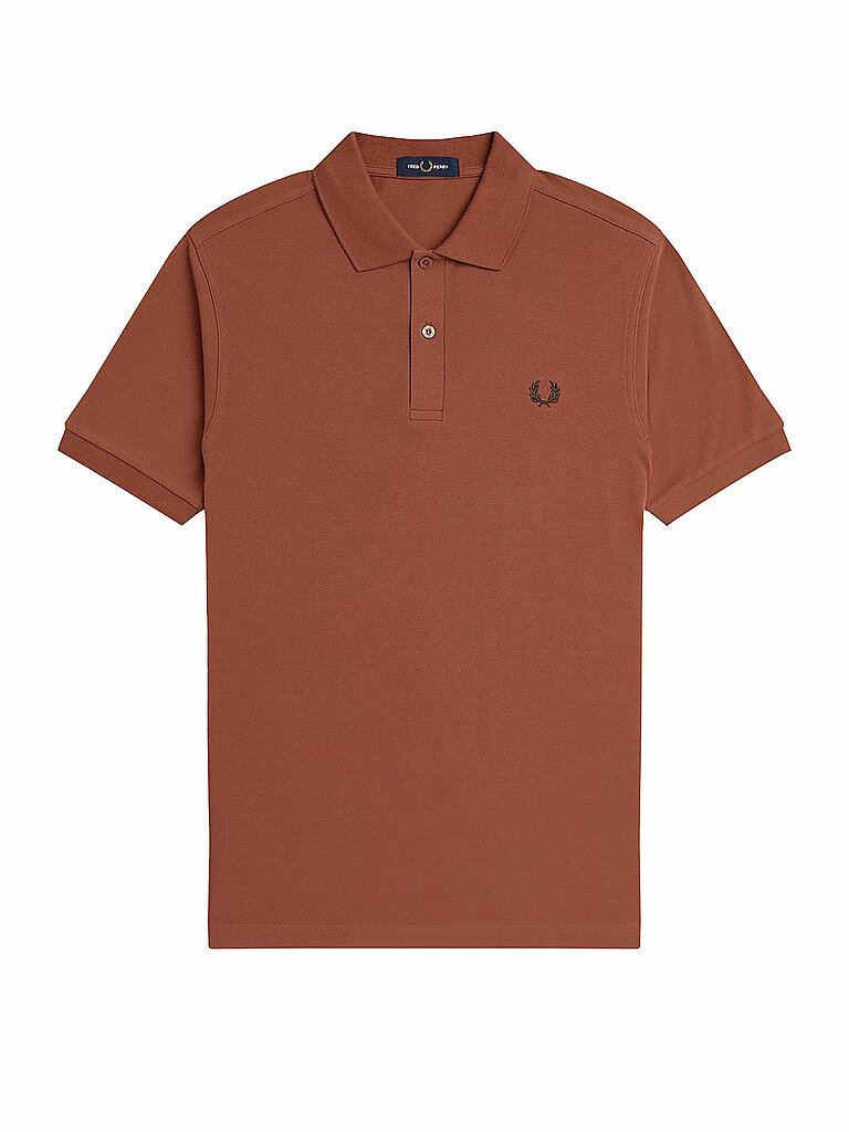 FRED PERRY Poloshirt Slim Fit koralle | L von Fred Perry