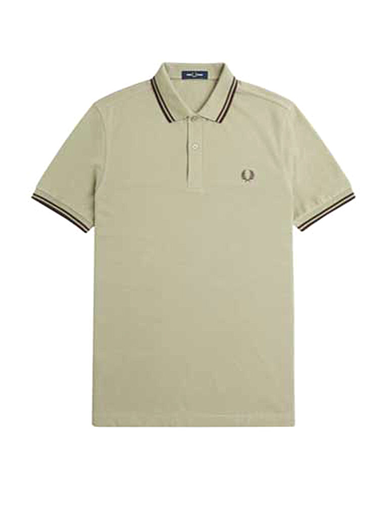 FRED PERRY Poloshirt  beige | M von Fred Perry