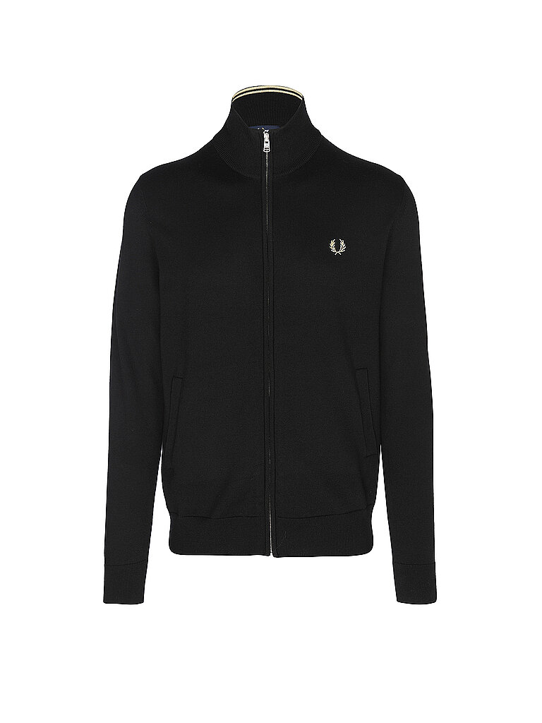 FRED PERRY Strickjacke  schwarz | L von Fred Perry