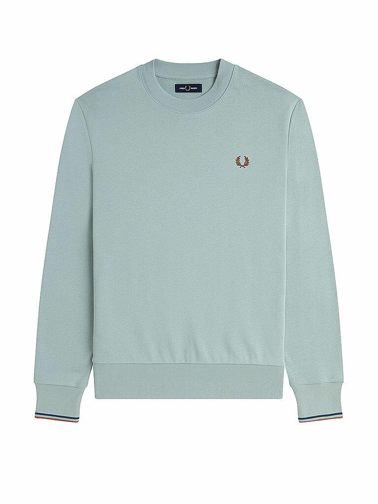 FRED PERRY Sweater mint | L von Fred Perry