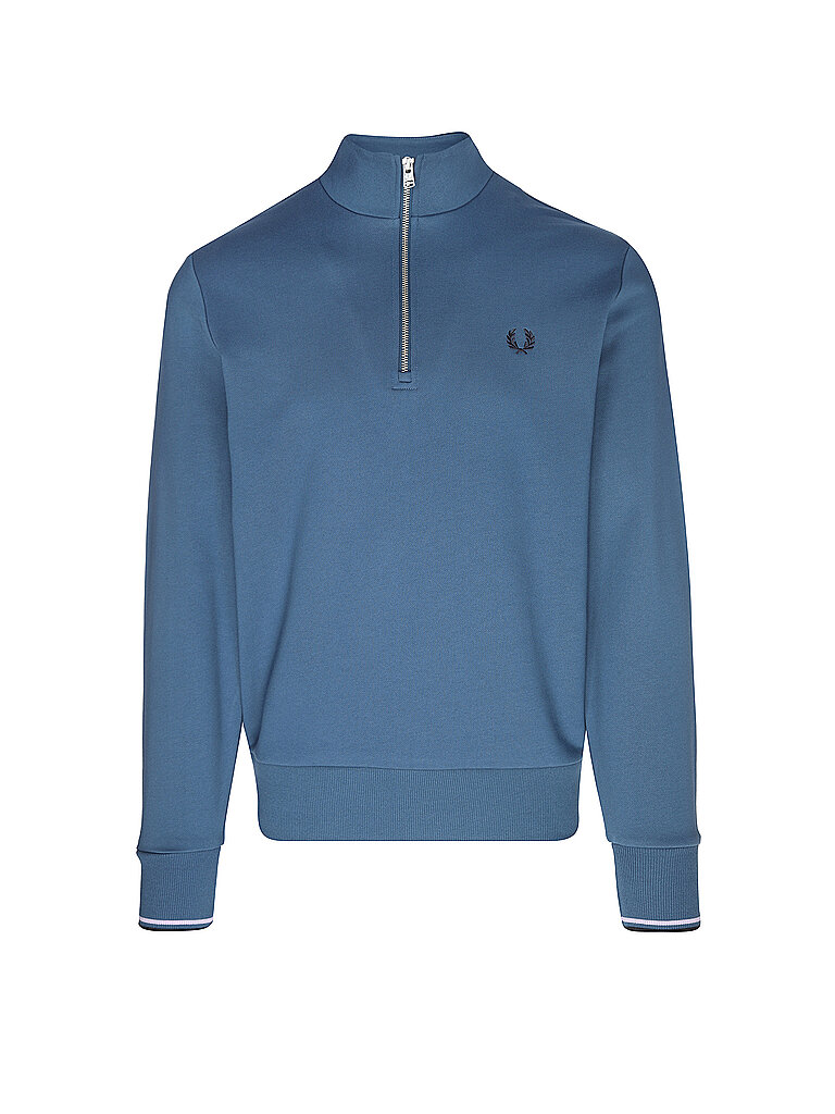 FRED PERRY Troyer Sweater blau | S FRED PERRY Troyer Sweater blau | S von Fred Perry