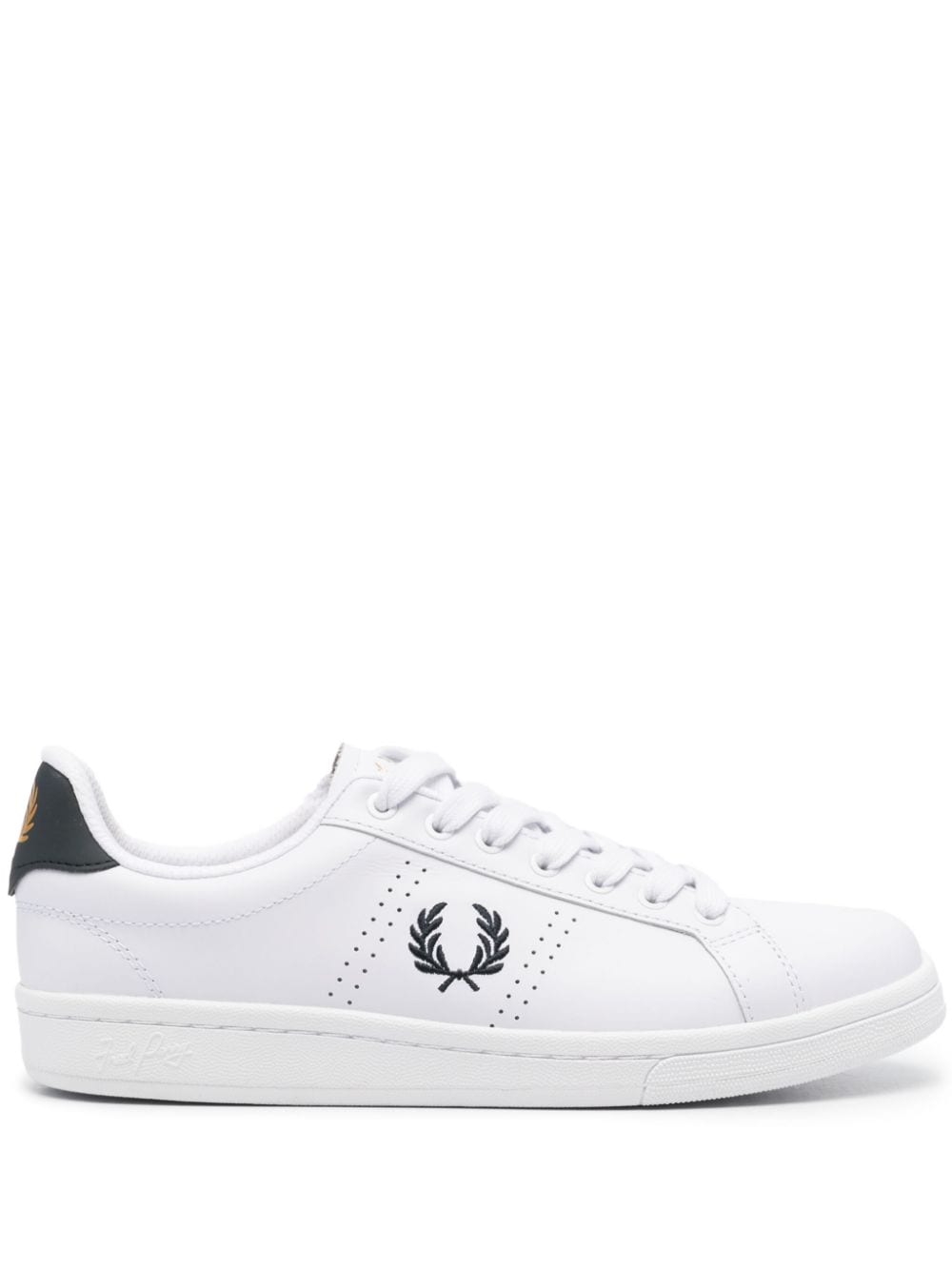 Fred Perry B721 leather sneakers - White von Fred Perry