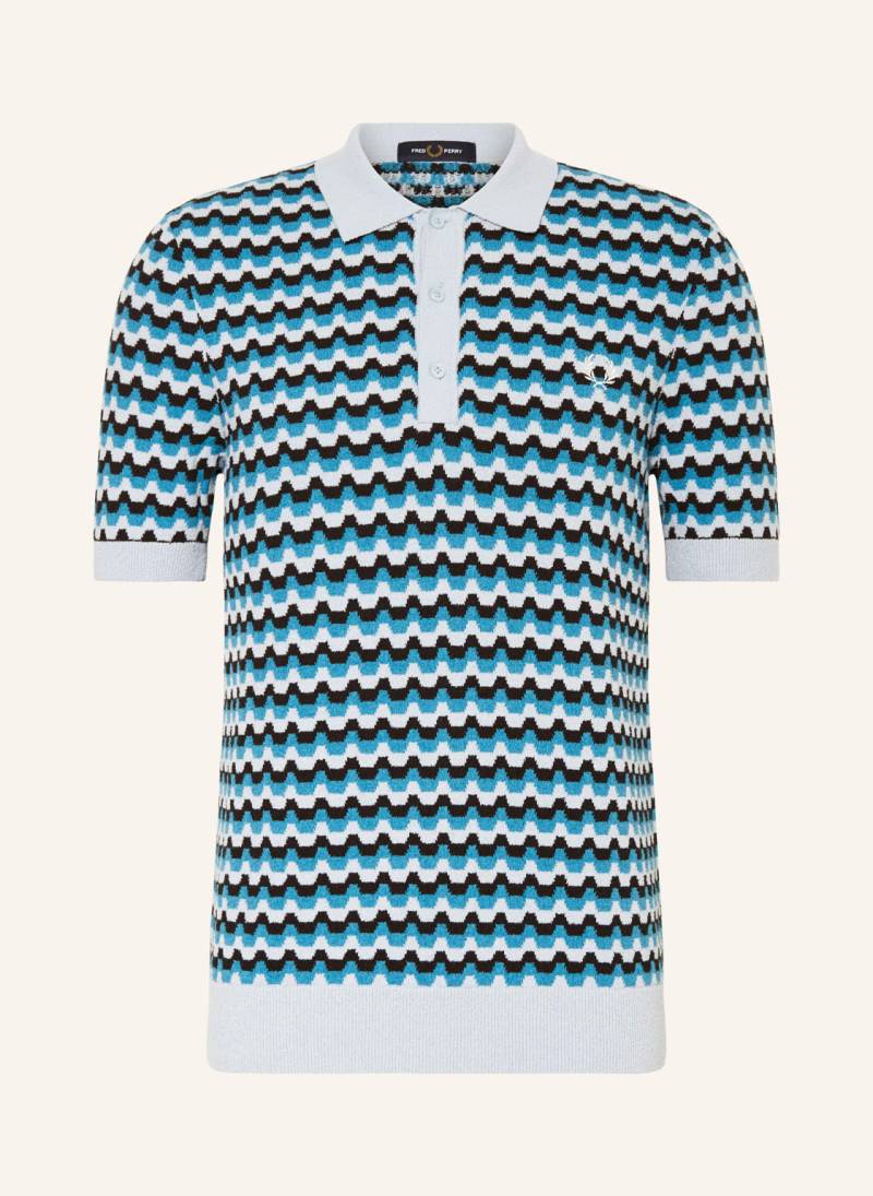 Fred Perry Bouclé-Poloshirt blau von Fred Perry