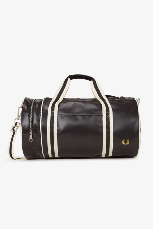 Fred Perry Classic Barrel Sporttasche | Black + Offwhite | Herren  | Einheitsgroesse von Fred Perry