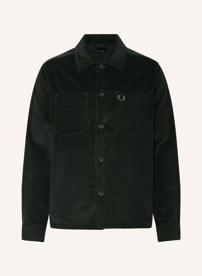 Fred Perry Cord-Overjacket Corduroy gruen von Fred Perry