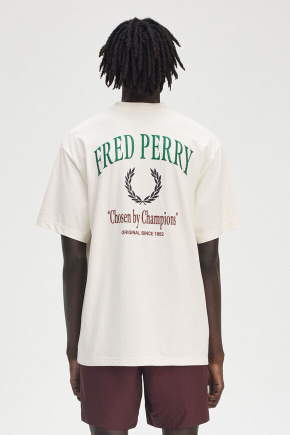 Fred Perry Embroidered Champion T-Shirt | Offwhite | Herren  | L von Fred Perry