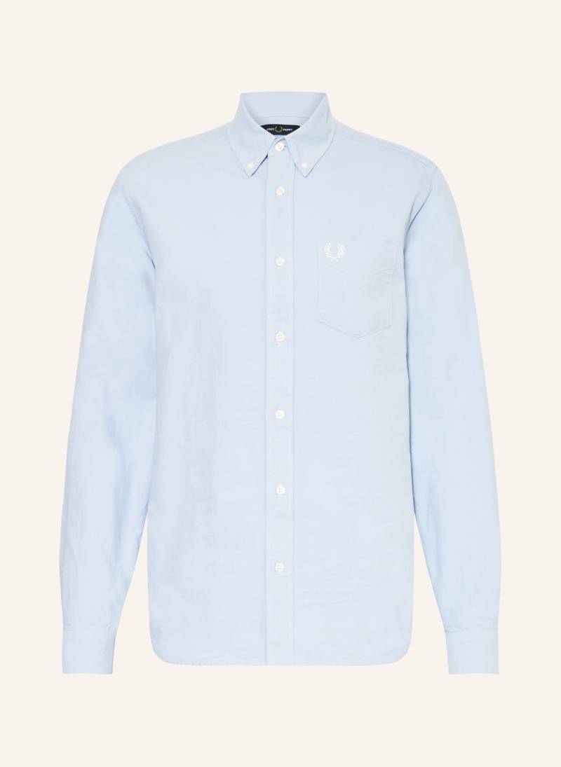 Fred Perry Hemd Regular Fit blau von Fred Perry