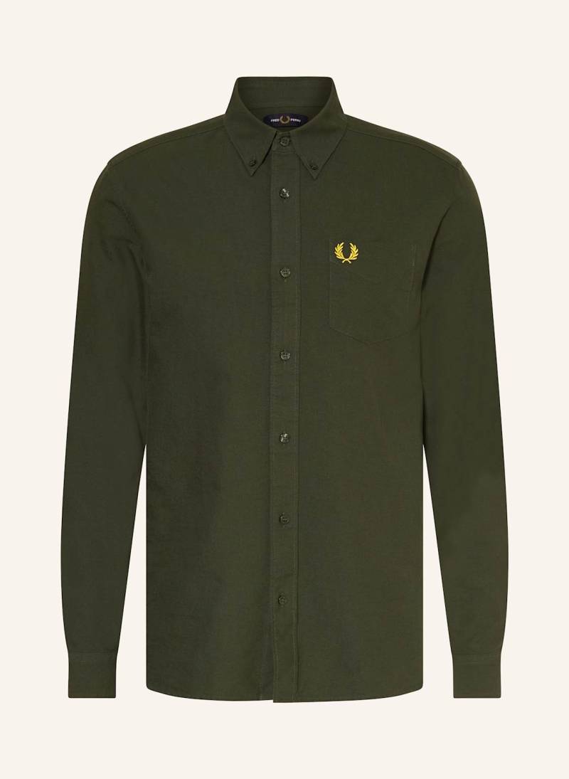 Fred Perry Hemd Regular Fit gruen von Fred Perry