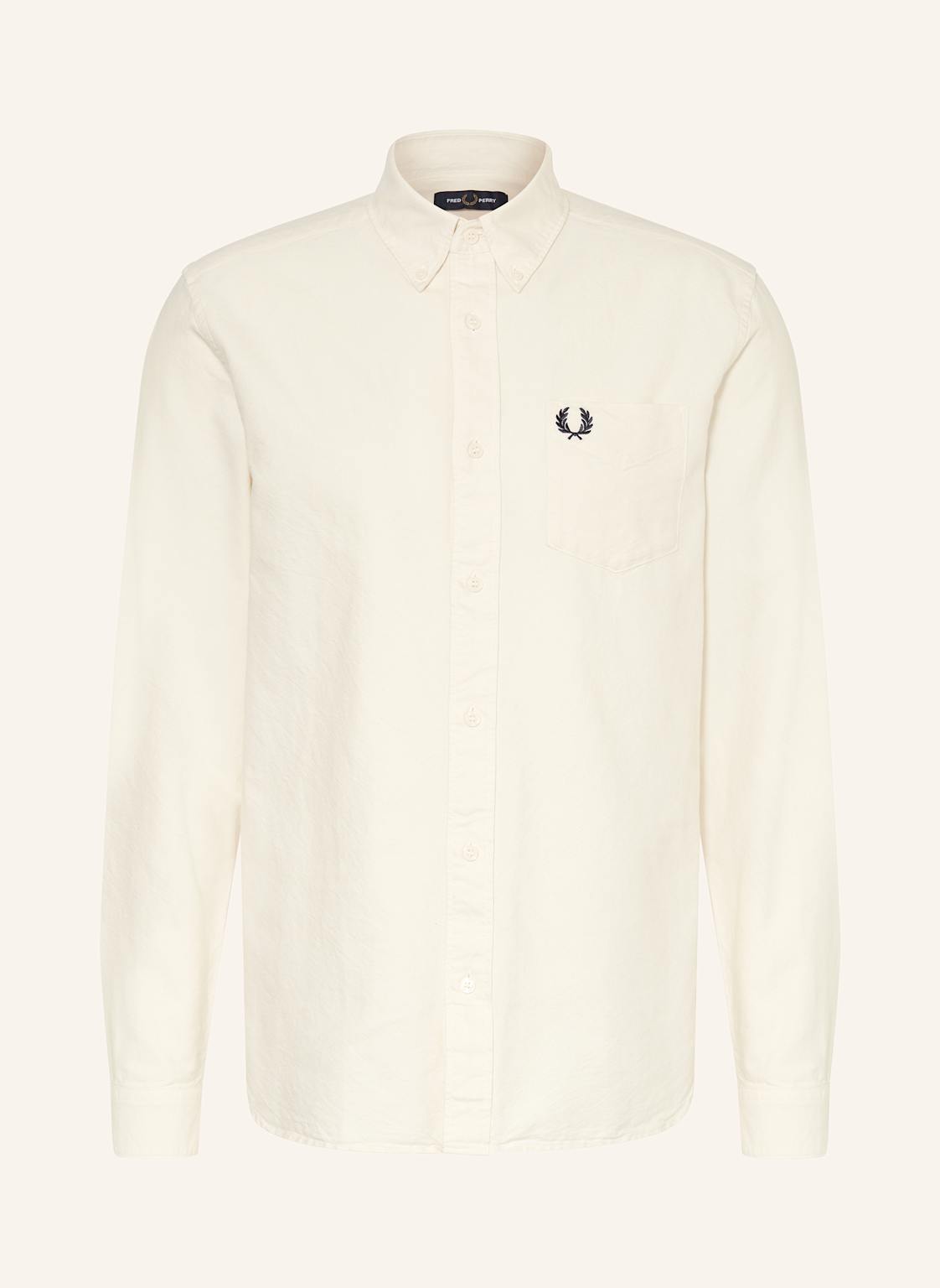 Fred Perry Hemd Regular Fit weiss von Fred Perry