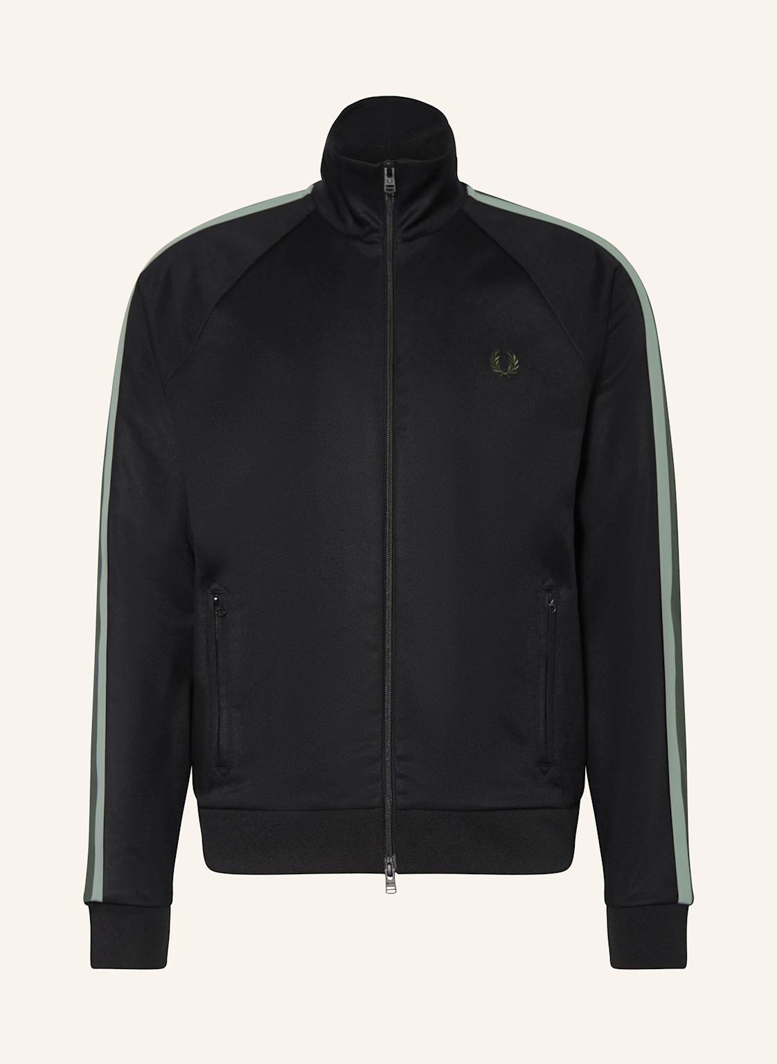 Fred Perry Jerseyjacke schwarz Fred Perry Jerseyjacke schwarz von Fred Perry