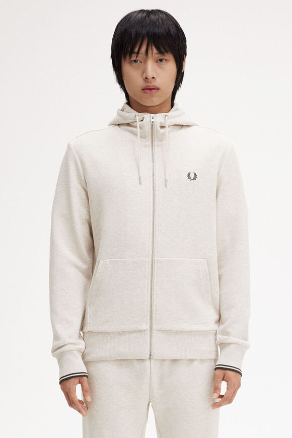 Fred Perry Kapuzensweatjacke | Porridge Marl | Herren  | L von Fred Perry