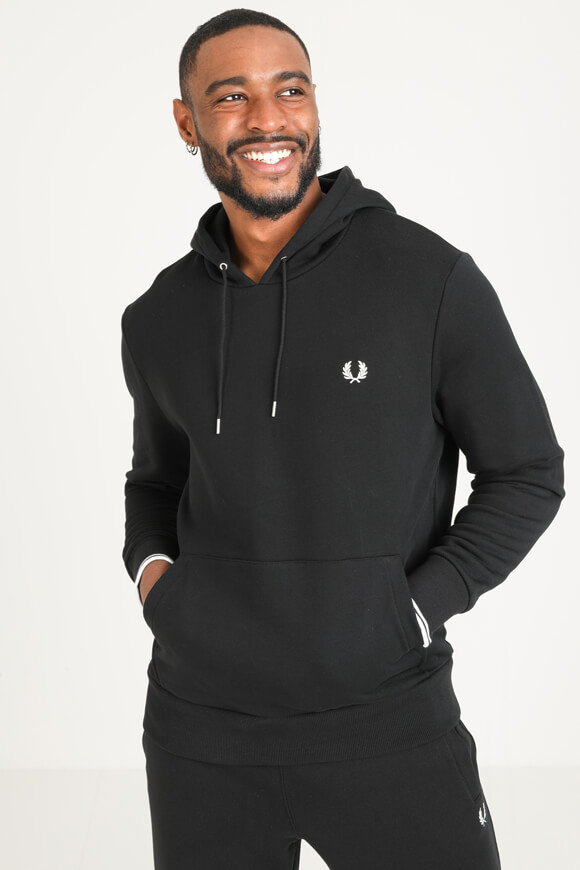 Fred Perry Kapuzensweatshirt | Black | Herren  | L von Fred Perry