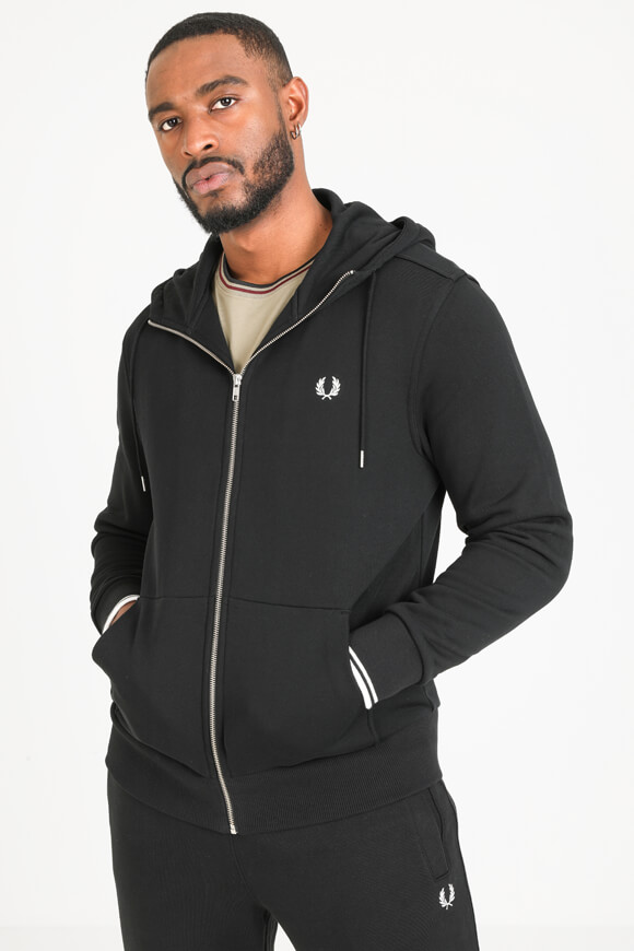 Fred Perry Kapuzensweatjacke | Schwarz | Herren  | L von Fred Perry