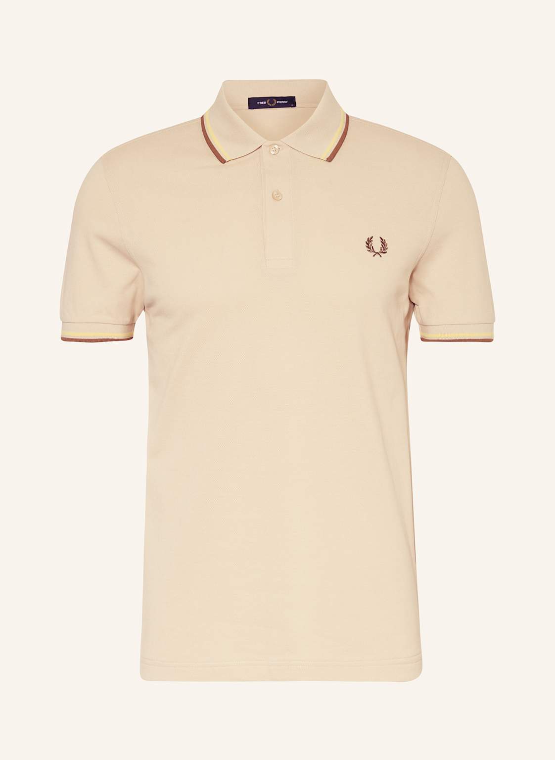 Fred Perry Piqué-Poloshirt beige Fred Perry Piqué-Poloshirt beige von Fred Perry