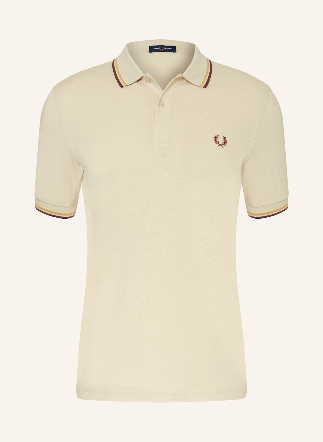 Fred Perry Piqué-Poloshirt beige von Fred Perry