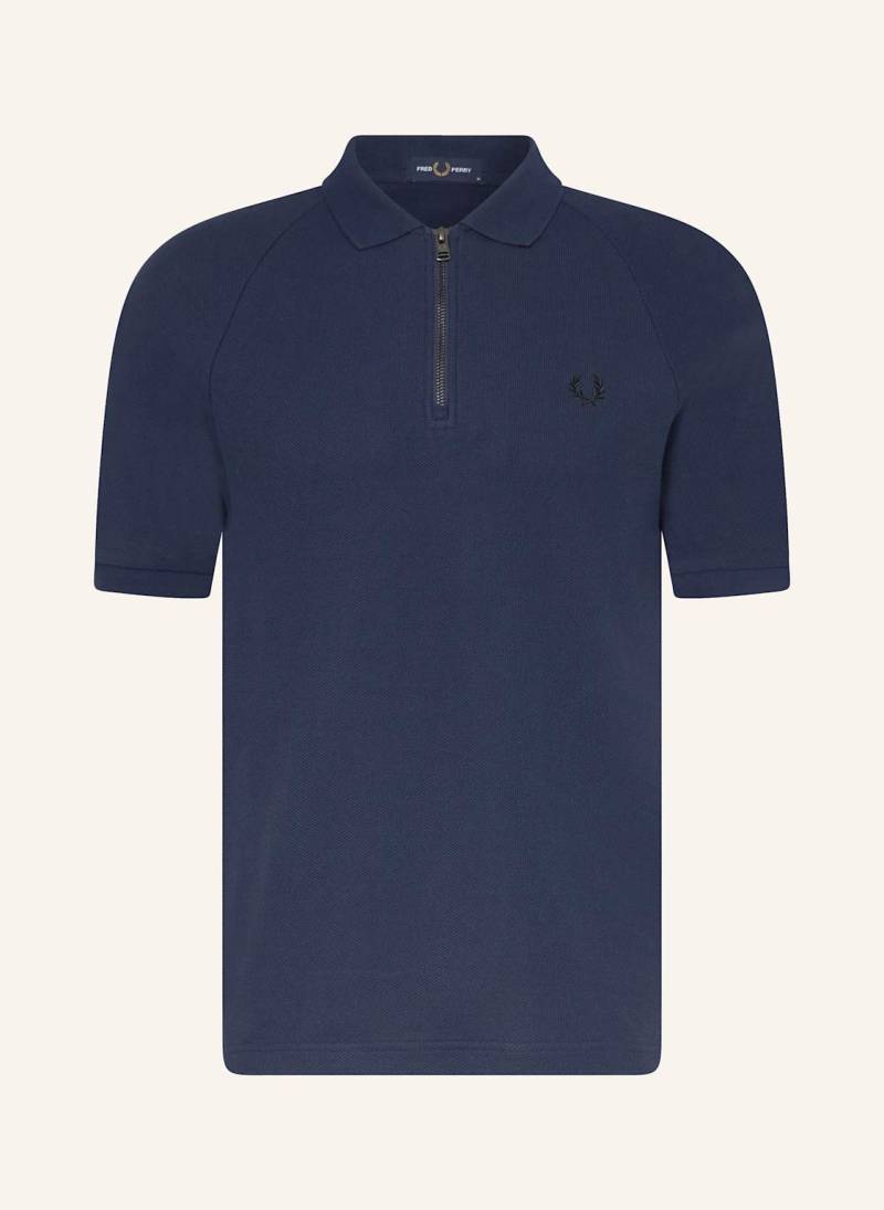 Fred Perry Piqué-Poloshirt blau von Fred Perry